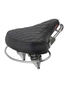 Beach Cruisers Saddle Diamond Web Spring Black.